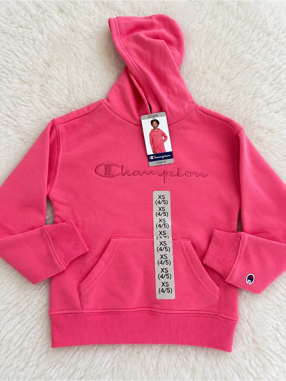 Champion Kids Hot Pink Pullover Hoodie